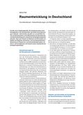 demographischer Wandel, Deutschland, Raumentwicklung, Raumordnung, Raumplanung, Schrumpfung, Stadt, Wachstum